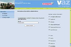 vaz.at Newsletter